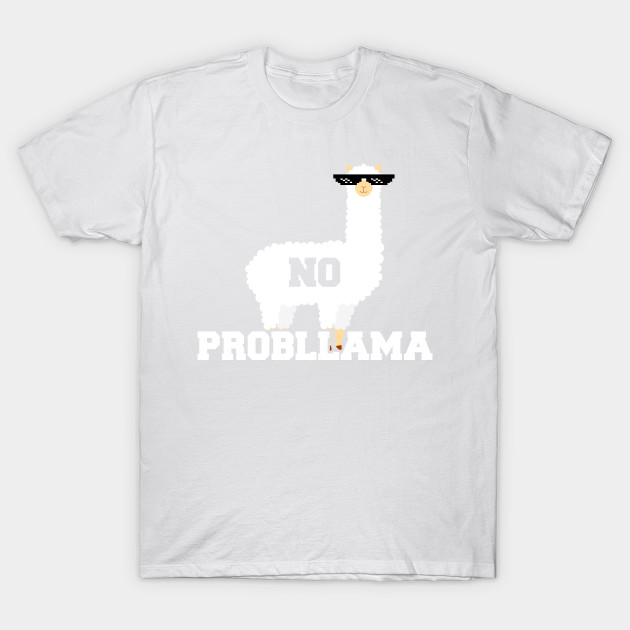No Probllama Funny Animal Always Be a Llama T-Shirt-TOZ